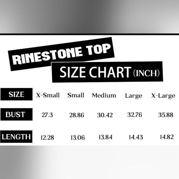 Women's Rhinestone Fringe Crop Sleeveless Round Neck Y2K Raceback Tank Top - LG - Picture 4 of 4